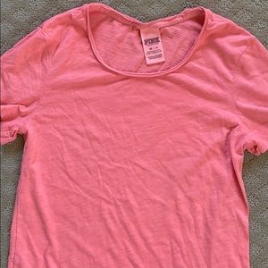 PINK Victoria’s Secret coral tshirt. XS